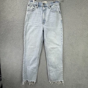 Pantalones de mezclilla Abercrombie & Fitch para mujer 25 años 90 rectos tiro ultra alto lavado ligero - Imagen 1 de 17