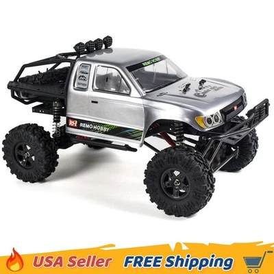 Remo 1/10 RC Rock Crawler 4x4 2,4G todoterreno RC camión eléctrico cepillado coche 25 km/h Foto 1 de 4