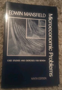 Microeconomic Problems. Edwin Mansfield. 9th Ed. Acceptable used. - Picture 1 of 2