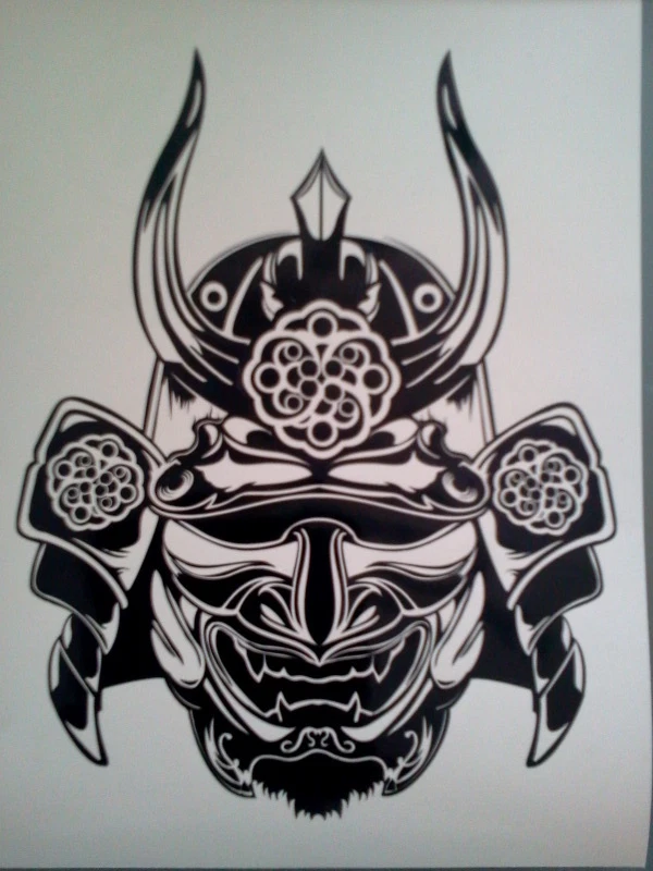 ORACAL Samurai Mask Vinyl Sticker Decals