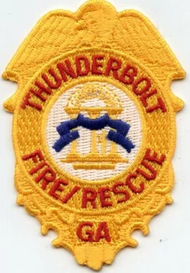 THUNDERBOLT GEORGIA GA Gold FIRE PATCH - Bild 1 von 1