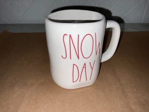 Rae Dunn Mug New 5” 20oz. “SNOW DAY” WHITE MUG - Picture 1 of 4