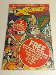 Marvel Comics X-Force #1 1st Issue Aug 1991 Sealed Collector's Card CABLE CARD - Picture 1 of 3