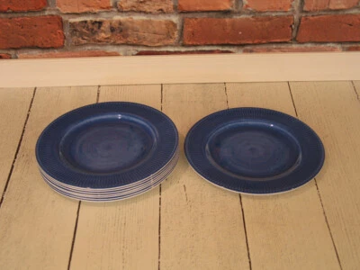 Williams Sonoma 13" Cargadores de Melamina Exterior, Azul - Juego de 8 Foto 1 de 4