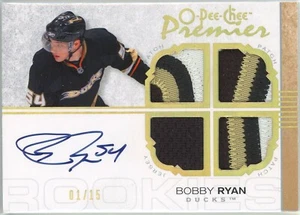 2007-08 O-Pee-Chee Gold Spectrum Rookie Patch Autografi Bobby Ryan #01/15 - Foto 1 di 1