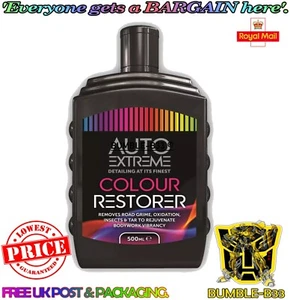 CAR COLOUR RESTORER LIQUID FOR BODY WORK PAINT COVERS SCRATCHES DIRT 500ML NEW - Picture 1 of 1