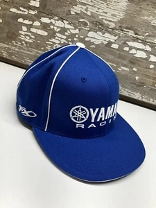 Factory Effex Adult Yamaha Racing Flex-Fit Hat Blue S/M CLEAN - Picture 1 of 5