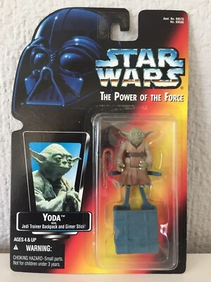 YODA WITH JEDI TRAINER BACKPACK - STAR WARS - THE POWER OF THE FORCE - 1995  - Imagen 1 de 2