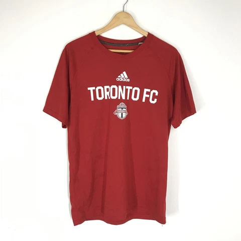 adidas Men's Toronto FC MLS T-Shirt Short Sleeve Shirt Red Sz M Cover