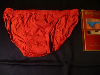 SLIP SGAMBATO TG 4 - M ROSSO AMARANTO EMINENCE FRANCE VINTAGE COTONE ART 311 - Immagine 1 di 2