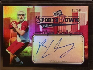 /50 Red 2012 Press Pass Sports Town Edition Ryan Lindley Holo Foil Autograph RC - Picture 1 of 2