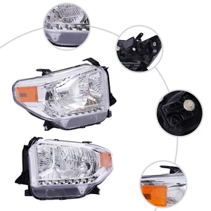Un par de faros halógenos para Toyota Tundra 2014 2015 2016 2017 - Imagen 1 de 11