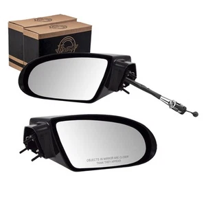 Pair Set Manual Side View Mirrors Glass Housing for 1993-2002 Chevrolet Camaro - Picture 1 of 3