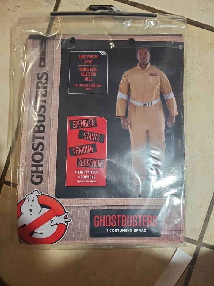 Ghostbusters Costume Adult Plus 2XL 48-52 New Halloween - Image 1 of 4
