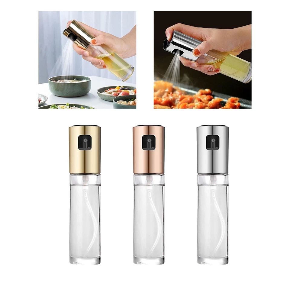 Bouteille de 100 Ml pour Huile D'olive, Vaporisateur En Verre pour Cuisine et - Photo 1/1