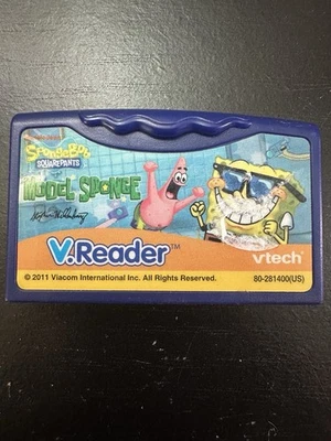 V.READER SPONGEBOB SQUAREPANTS "MODEL SPONGE" VTech learning game 2011 - Image 1 of 2