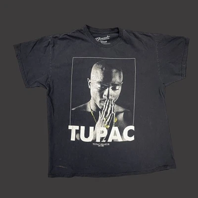 Tupac Graphic Band Tee Shirt Bravado Distressed 2Pac XL - Image 1 of 4