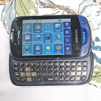 PEÇAS Samsung Brightside SCH-U380 - Celular Slider Azul (Verizon) QWERTY - Imagem 1 de 4