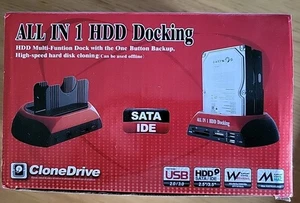Hard Drive Docking Station with Offline Clone Function for 2.5 &3.5 inch HDD SSD - Picture 1 of 8