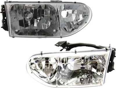 For 99-02 Quest & Villager Headlight Headlamp Head Light w/Bracket w/Bulb SET - Image 1 of 4