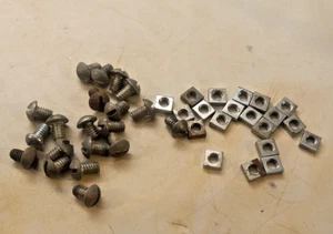 Gilbert Erector Part S51 1/4" x 8-32: Screws & N21 Nuts Type 3: Lot of 20 each A - Picture 1 of 1