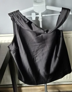 Black Silky Top Size 18 - Picture 1 of 3