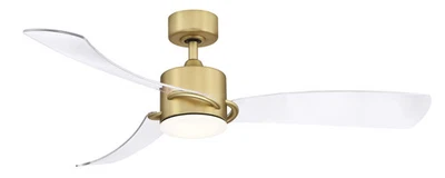 Fanimation SculptAire 52" LED Indoor Ceiling Fan in Brushed Satin Brass with - Image 1 of 2
