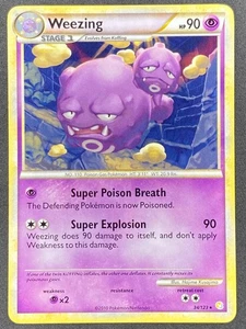 Pokémon Weezing 34/123 HS HeartGold & SoulSilver NM - Picture 1 of 2