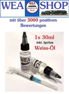 Modellbahn-Öl, Getriebeöl, Schmieröl 30ml Weiss-Öl - Bild 1 von 4