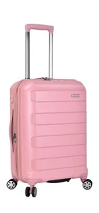 NWT Pagosa Indestructible Hardshell Expandable Spinner Luggage, Pink, Carry-On - Picture 1 of 10