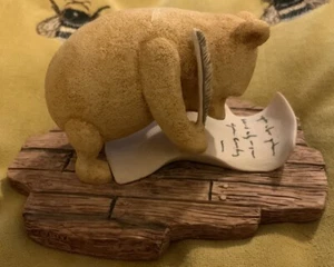 Boxed Border Fine Arts Classic Pooh A0064 Pooh Writing Resin Figurine - Picture 1 of 9
