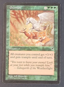 Magic The Gathering - 1x Overrun - Tempest - casi nuevo/lp - verde vintage - Magic The Gathering - 1997 - Imagen 1 de 6
