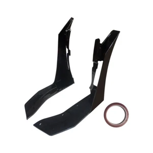 Gloss Black For 15-21 Ford Mustang GT500 Front Bumper Corner Winglet Splitters - Bild 1 von 9
