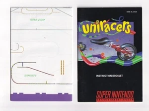 Uniracers (Manuale e Mappa) Autentico Super Nintendo SNES Libretto Istruzioni - Foto 1 di 3