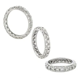 Luxurious Full Diamond Ring 0.95ct Full Ring 18k white gold: Sophistication - Picture 1 of 5