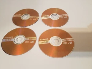 4 Pack Maxell DVD+R 16X Branded Disc Blank Media 4.7GB/120Min NEW 4 discs only - Picture 1 of 2