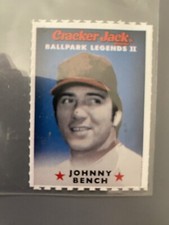 2005 Cracker Jack JOHNNY BENCH Cincinnati Reds Ballpark Legends II Mini Card