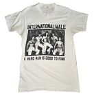 VTG 80s International Male Magazine T Shirt XLarge White Gay LGBTQ Fetish Rare