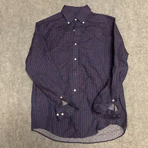 J Mclaughlin Shirt Men’s Medium Button Up Paisley Beach Dress Casual Work - Picture 1 of 7