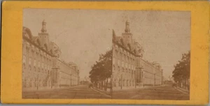 Stereoview, France, Paris, Le Louvre, circa 1870 Albumen Scarce - Picture 1 of 2