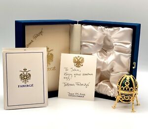 Fabergé Rosebud Egg - Signed by Great Grandaughter of Peter Fabergé!