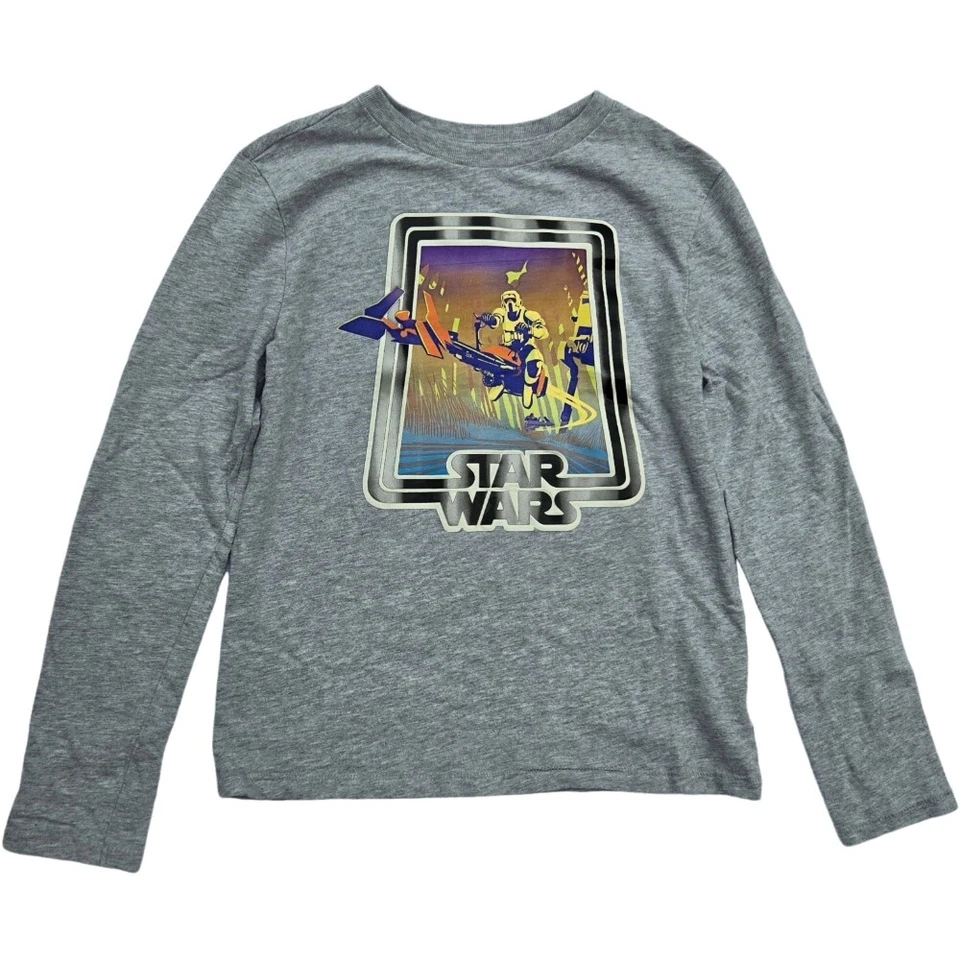 EUC Gap Boys Star Wars Scout Trooper on Speeder Bike Graphic Print Tee, M (8) - Image 1 of 3