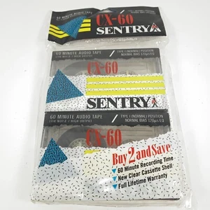 Paquete de 2 casetes SENTRY CX-60 - nuevos/sellados - Imagen 1 de 3