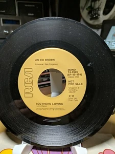 Jim Ed Brown: Southern Loving PROMO MONO/STEREO 45 JF2, 1974 Original Sleeve - Picture 1 of 3