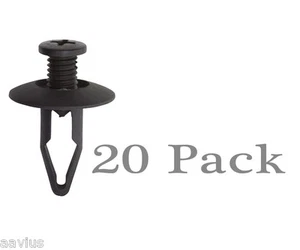 Bumper Fender Shield Hood Moulding Retainer Fastener Rivet Clip For Ford 20 Pack - Picture 1 of 4