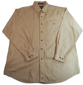 Resistol Rodeo Gear Men's Tan Long Sleeve Button Down Shirt Size XL - Picture 1 of 6