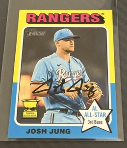 2024 Topps Heritage Mini Baseball #298 Josh Jung Texas Rangers - Picture 1 of 2