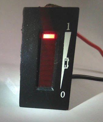 Indicador de bateria Golf 36V medidor taco carro yamaha curtis tipo LED VERMELHO genérico - Imagem 1 de 4