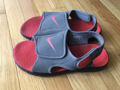 Sandali Nike Sunray ragazzo ragazzo 6 anni grigio e rosso impermeabili piscina spiaggia OTTIME CONDIZIONI