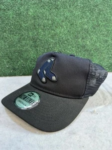 Men's Boston Red Sox New Era Navy Fade Golfer Lightly Structured Snapback Hat - Picture 1 of 6